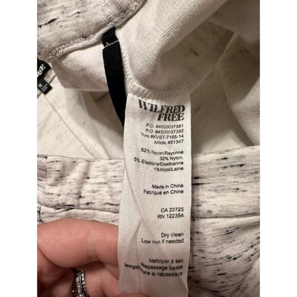 Wilfred Free Aritzia Heathered Gray Short Skort Size Medium - Picture 5 of 7